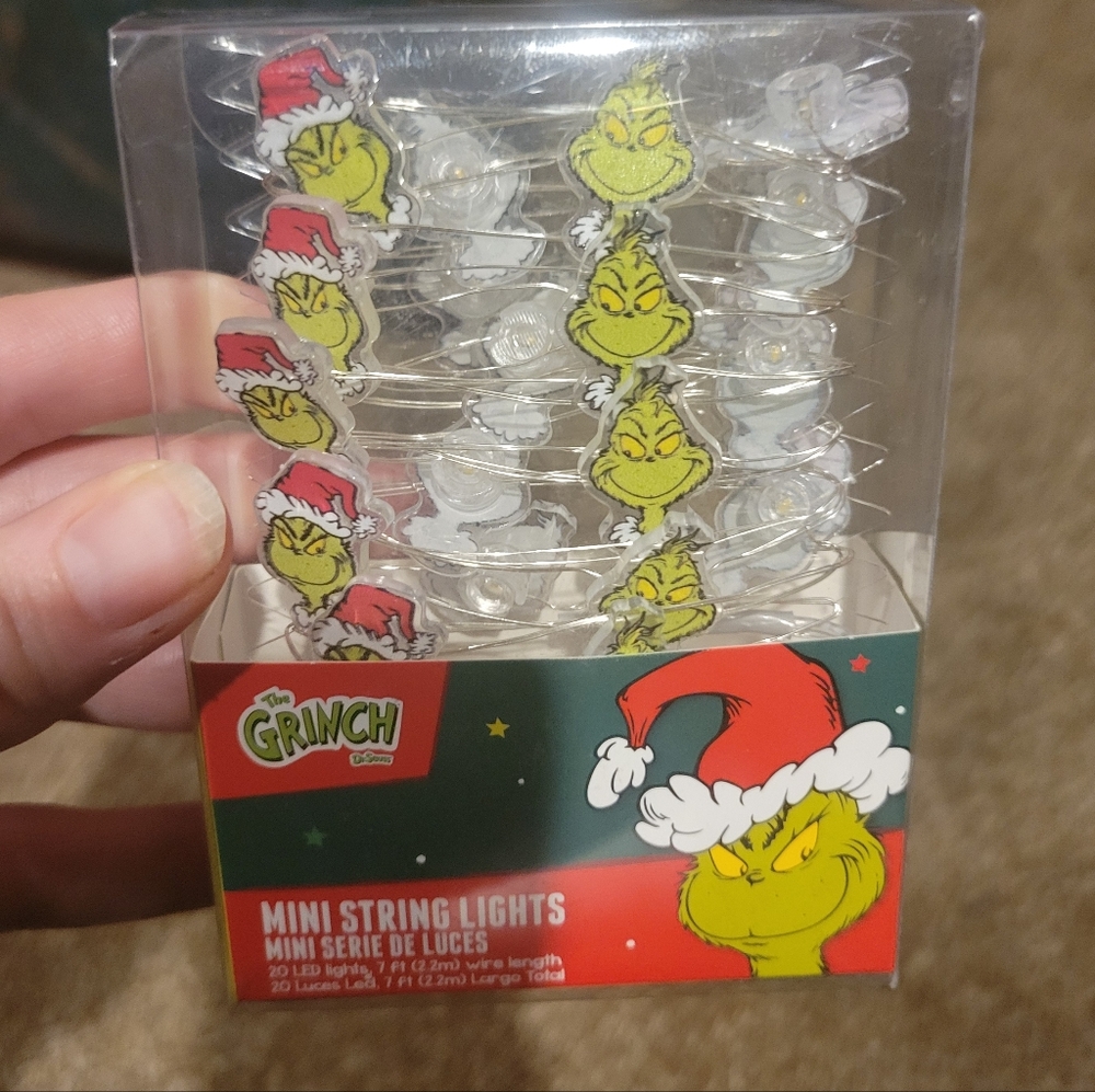Grinch Mini String Lights